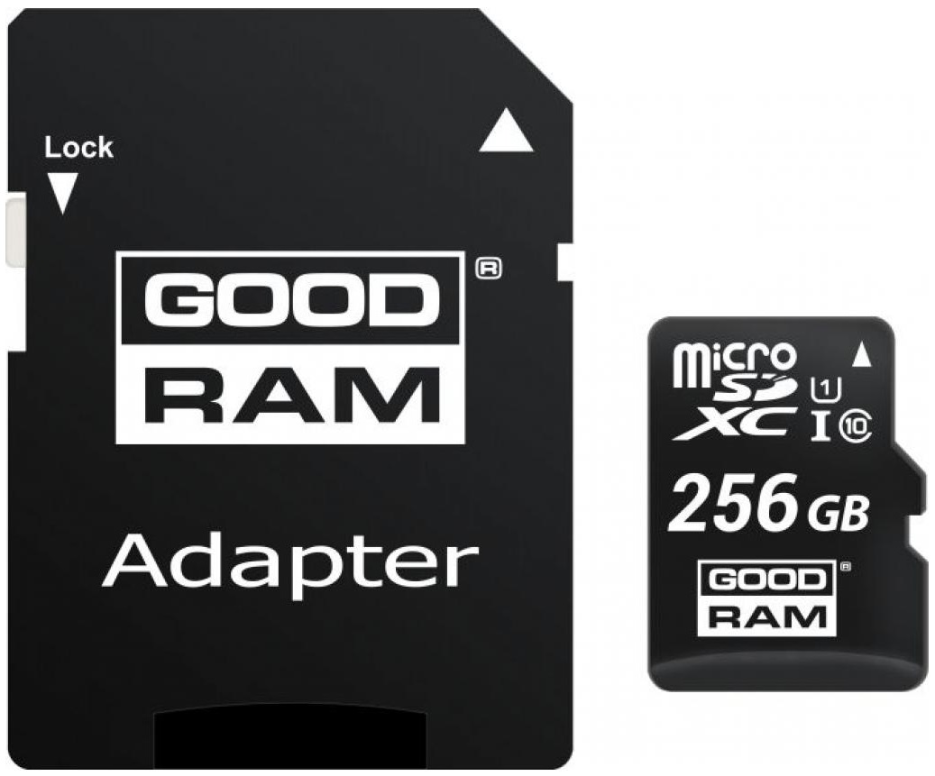 Карта памяти Goodram microSDXC 256GB Сlass 10 UHS-I (M1AA-2560R12) - Фото 1