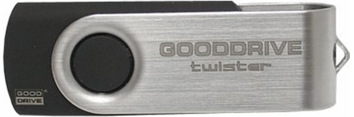 Флеш USB Goodram UTS3 Twister 128GB USB 3.0 Black (UTS3-1280K0R11) - Фото 1