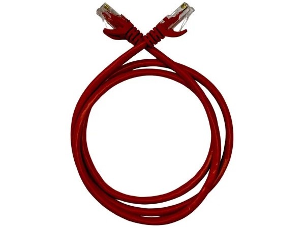Кабель патч-корд GEAR САТ.5E UTP CCA 24AWG 1m Red (GPC-UTPCCARJ45-1R) - Фото 1