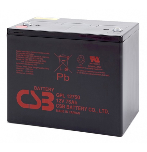 Аккумулятор для ИБП CSB 12V 75Ah (GPL12750) - Фото 1