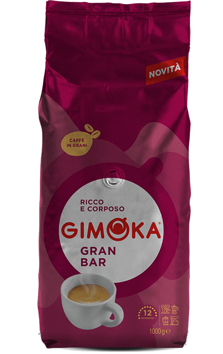 Купити Кава в зернах Gimoka Rosso Gran Bar 1 кг (8003012000039) - Фото 1 Кава в зернах Gimoka Rosso Gran Bar 1 кг (8003012000039) - Фото 1