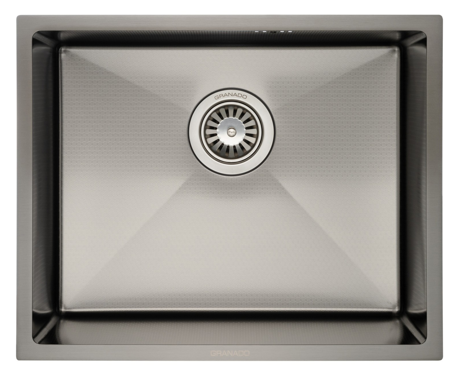 Мойка кухонная GRANADO Under top max STEEL S201 Black honeycomb - Фото 1