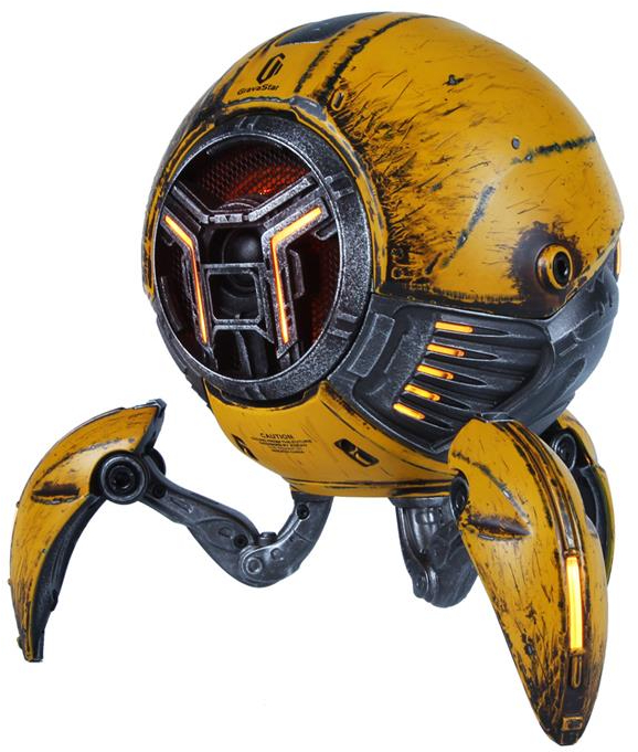 Комп'ютерна акустика компактна 2.0 GravaStar Mars Pro 2 Battle-Worn, Zinc Alloy body, BT/3.5мм, 20ВТ Yellow (GRAVASTARG1PRO_YLW_V2) - Фото 1