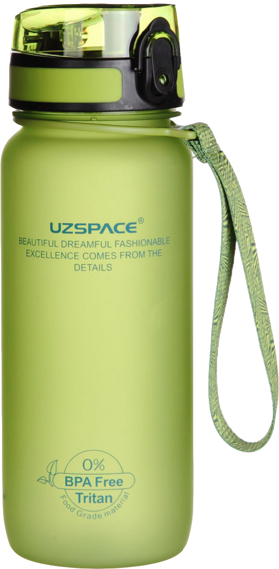 Бутылка для воды UZspace 3026 500 мл зеленая - Фото 1