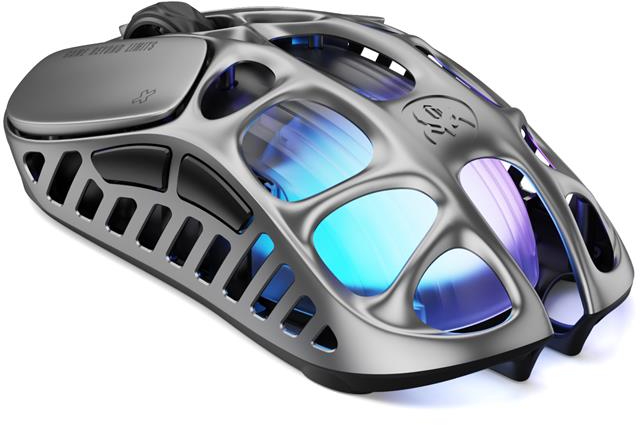 Мышь беспроводная игровая GravaStar Mercury X Pro 8K BT/WL/USB-A RGB (GSXPRO_GRY) - Фото 1