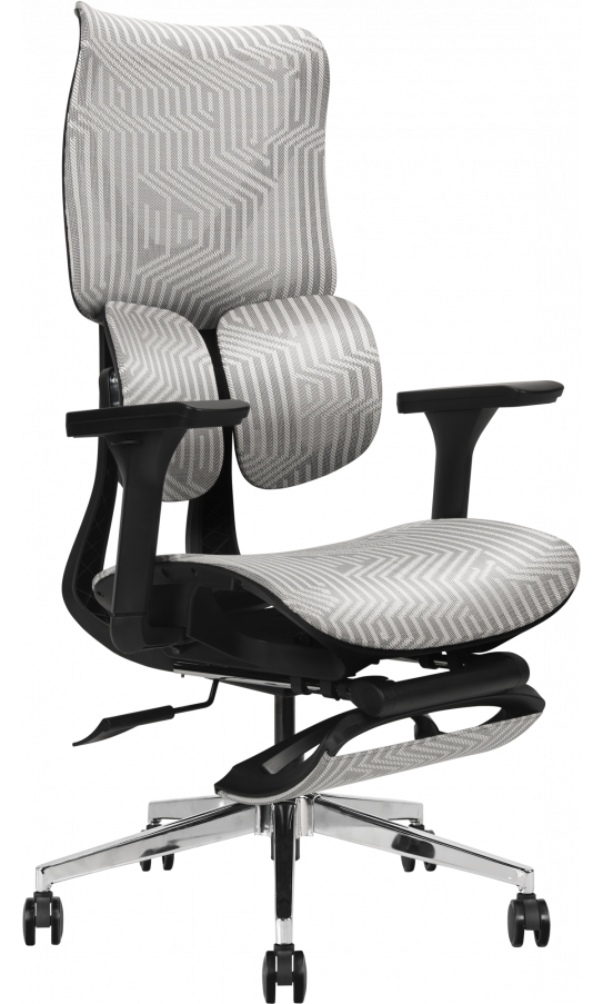 Крісло офісне GT Racer B-3002 Black/Light Gray