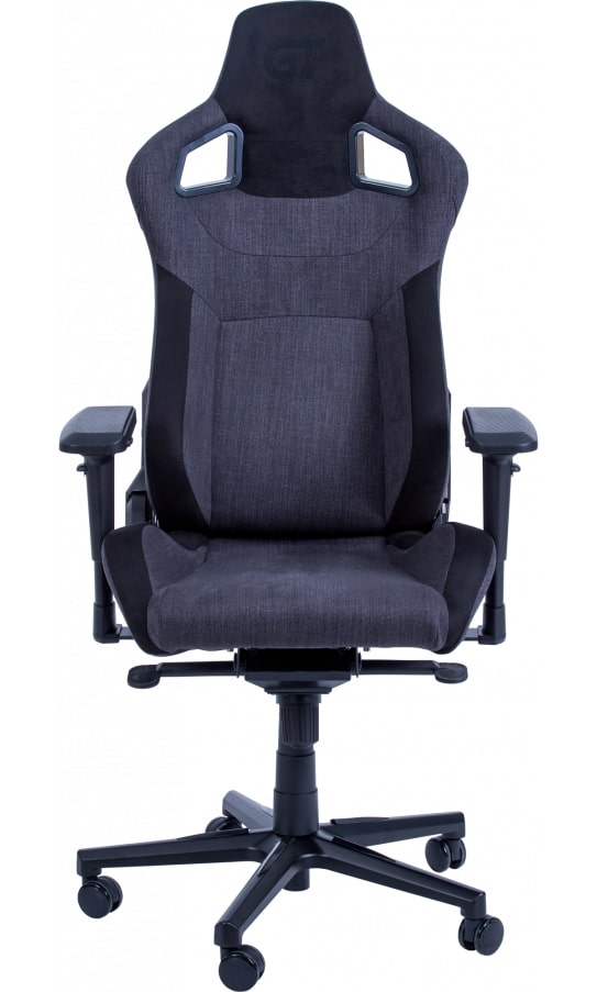 Крісло для геймерів GT Racer X-8005 Dark Gray/Black Suede - Фото 1