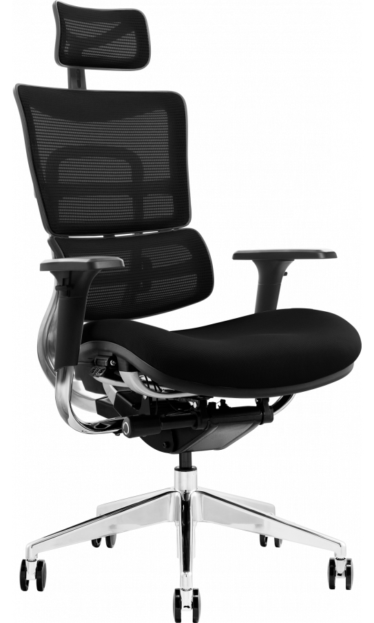 Кресло офисное GT Racer X-802 Black (W-21 B-41) - Фото 1