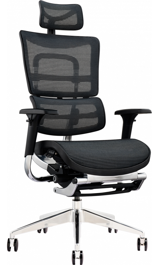 Крісло офісне GT Racer X-802L Black (W-21) - Фото 1