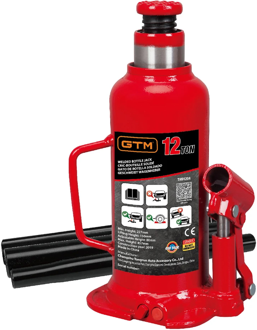 Купити Домкрат GTM 240-460 мм (gtmTH91204) - Фото 1 Домкрат GTM 240-460 мм (gtmTH91204) - Фото 1