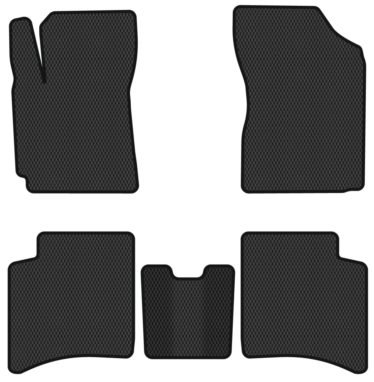 EVA коврики в салон авто EVAtech для MK Geely 2006 1 поколение Sedan EU GY3600CVX5RBB - Фото 1