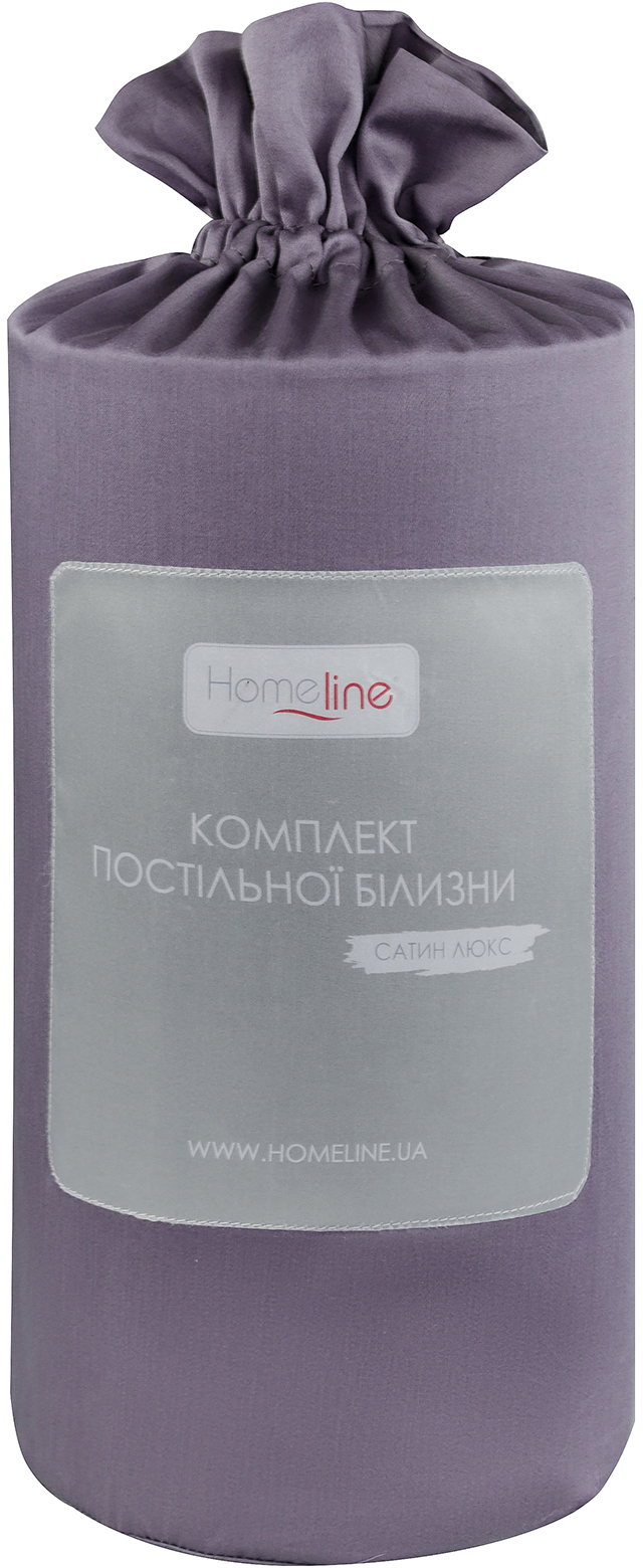 Комплект постільної білизни Home Line сатин люкс фіолетовий (168302) - Фото 1