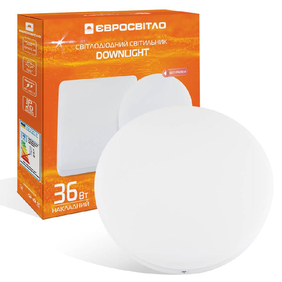 Світлодіодний світильник Євросвітло LED-SR-220-36 6400К без рамки (000058318) - Фото 1