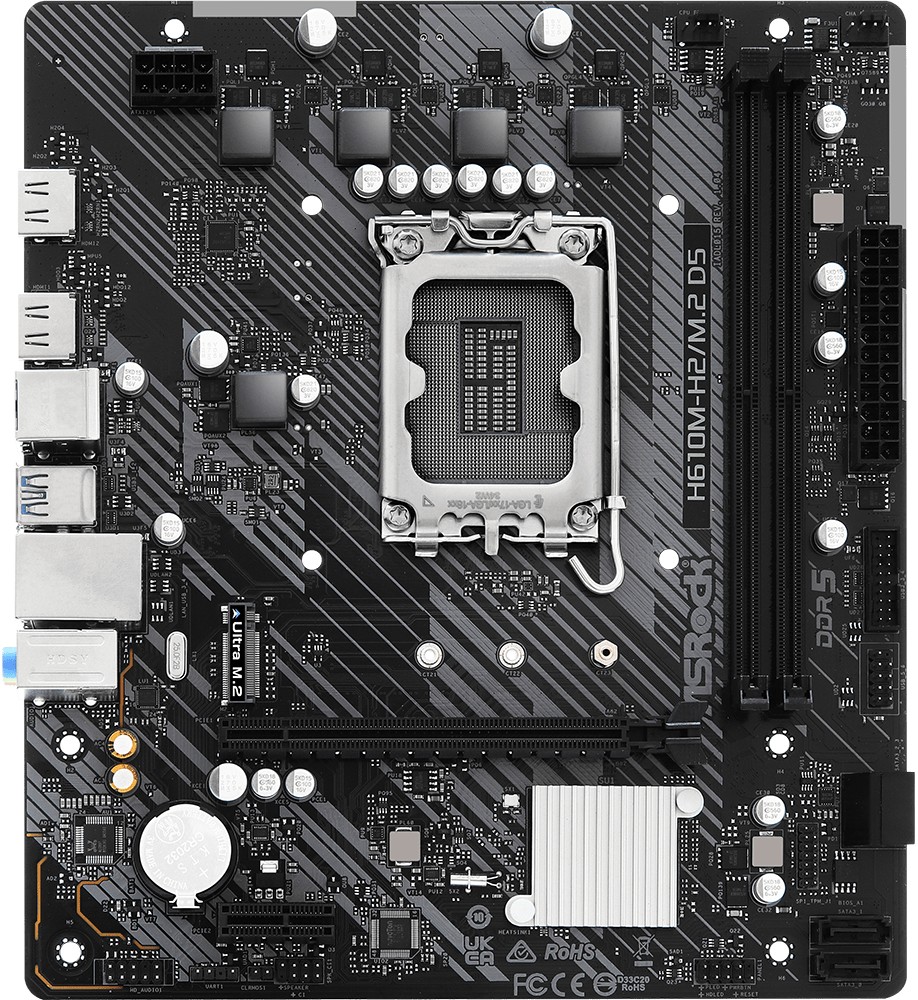 Материнська плата ASRock H610M-H2/M.2 D5 - Фото 1