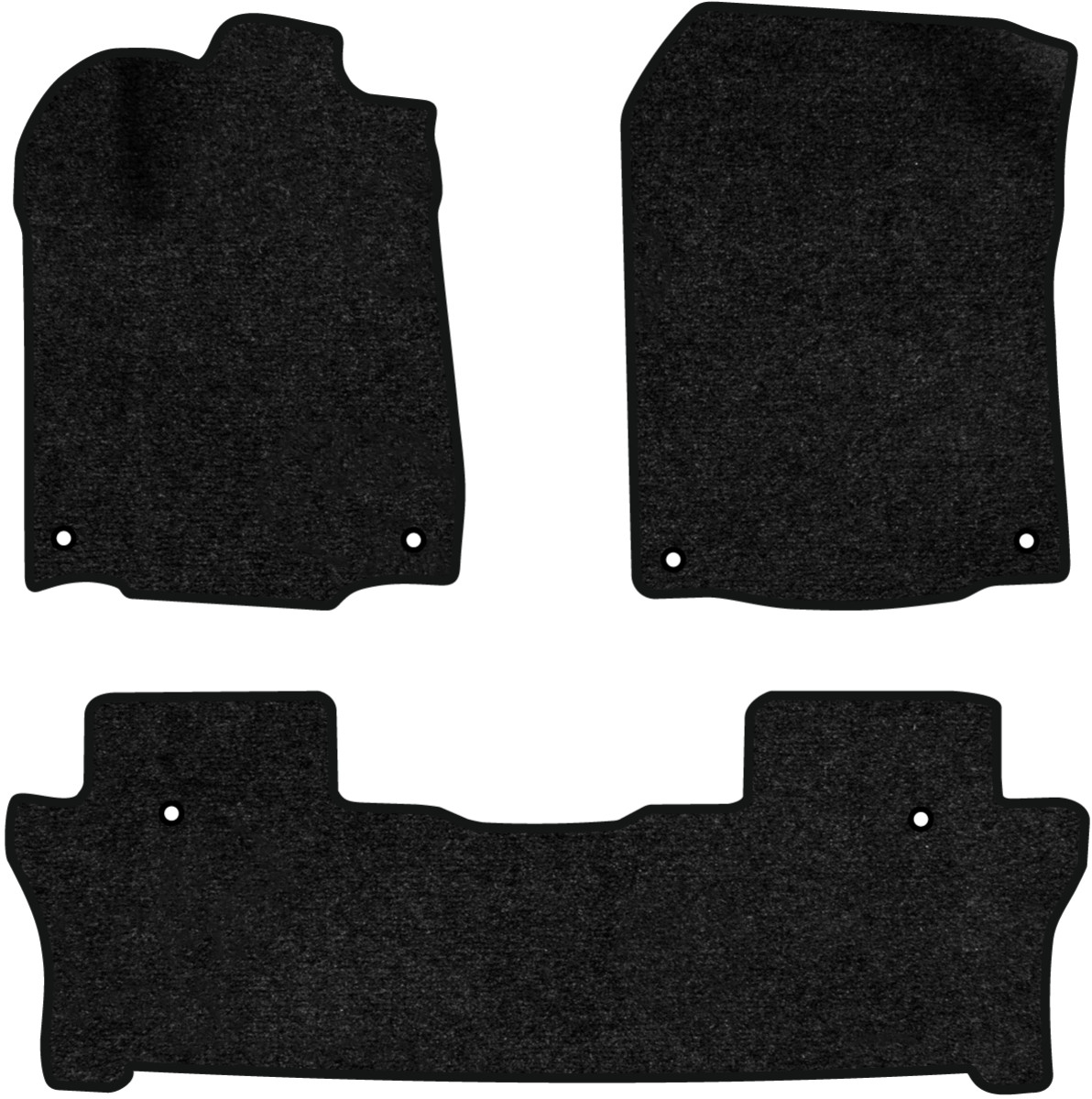 Коврики ворсовые в салон авто EVAtech Standard для Honda Pilot Elite 7 seats 2015-2022 3 поколение SUV USA черный кант HA12343ZD3TL6VEB - Фото 1