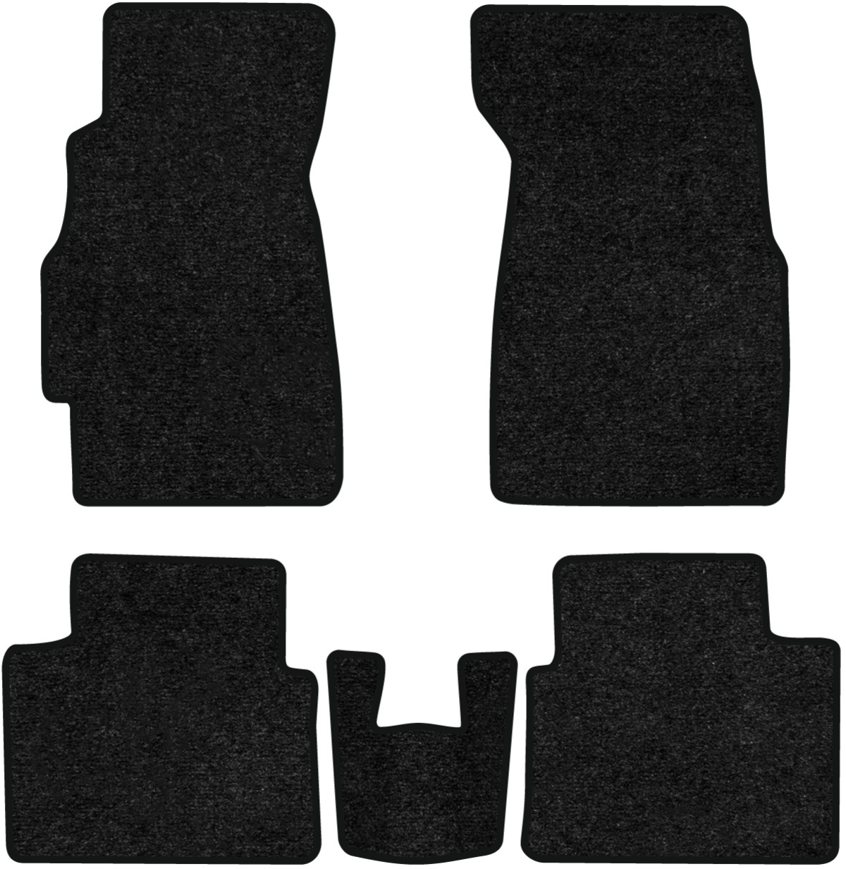 Килимки ворсові в салон авто EVAtech Standard для Honda Civic 1995-2000 6 покоління Sedan EU чорний кант HA13002CB5VEB - Фото 1