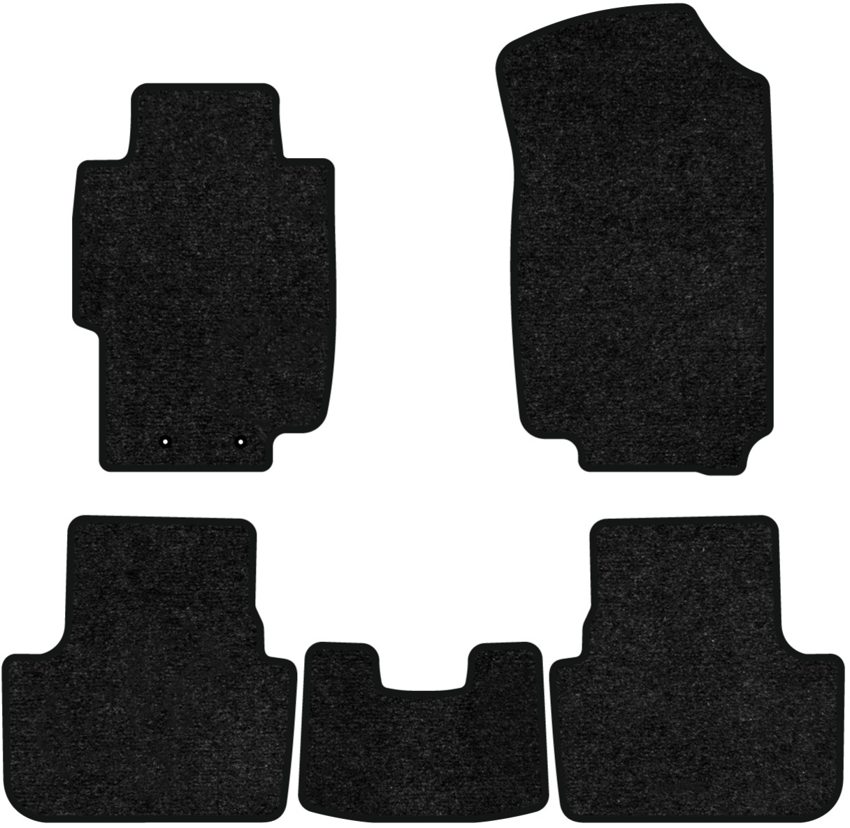 Коврики ворсовые в салон авто EVAtech Standard для Honda Accord MT (Electric seats) 2003-2008 7 поколение Sedan EU черный кант HA13170CG5LA2VEB - Фото 1