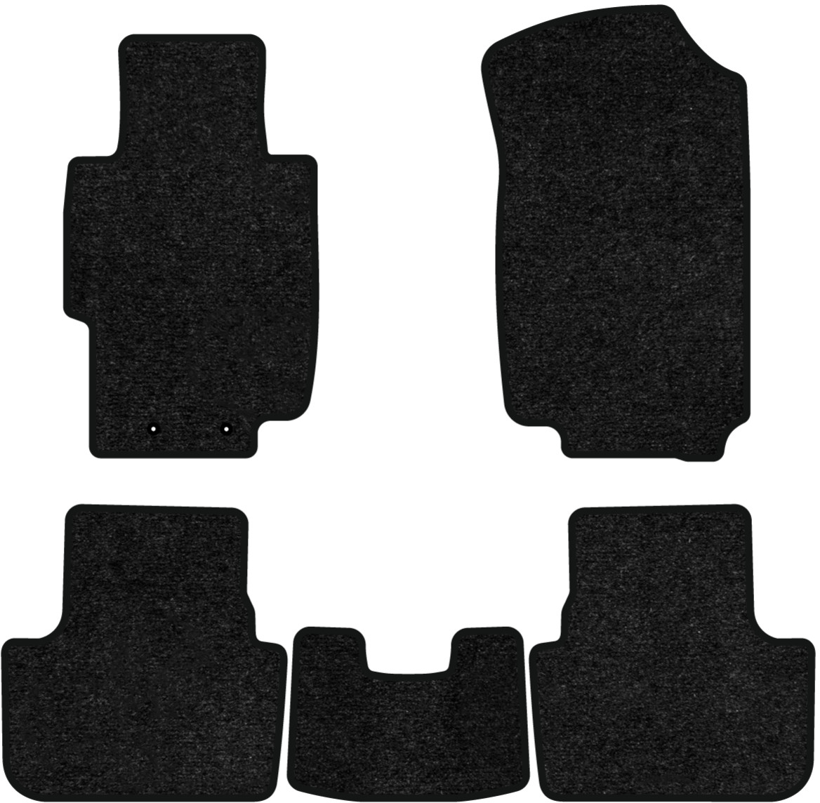 Килимки ворсові в салон авто EVAtech Standard для Honda Accord AT (Electric seats) 2003-2008 7 покоління Combi EU чорний кант HA13175CG5LA2VEB - Фото 1