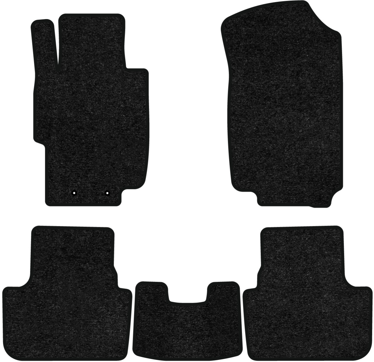 Коврики ворсовые в салон авто EVAtech Standard для Honda Accord AT (Electric seats) 2003-2008 7 поколение Combi EU черный кант HA13175CV5LA2VEB - Фото 1