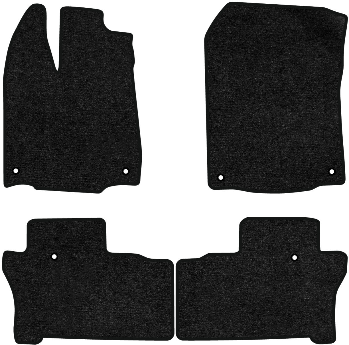 Коврики ворсовые в салон авто EVAtech Standard для Honda Pilot Elite 8 seats 2015-2022 3 поколение SUV USA черный кант HA13337PC4TL6VEB - Фото 1