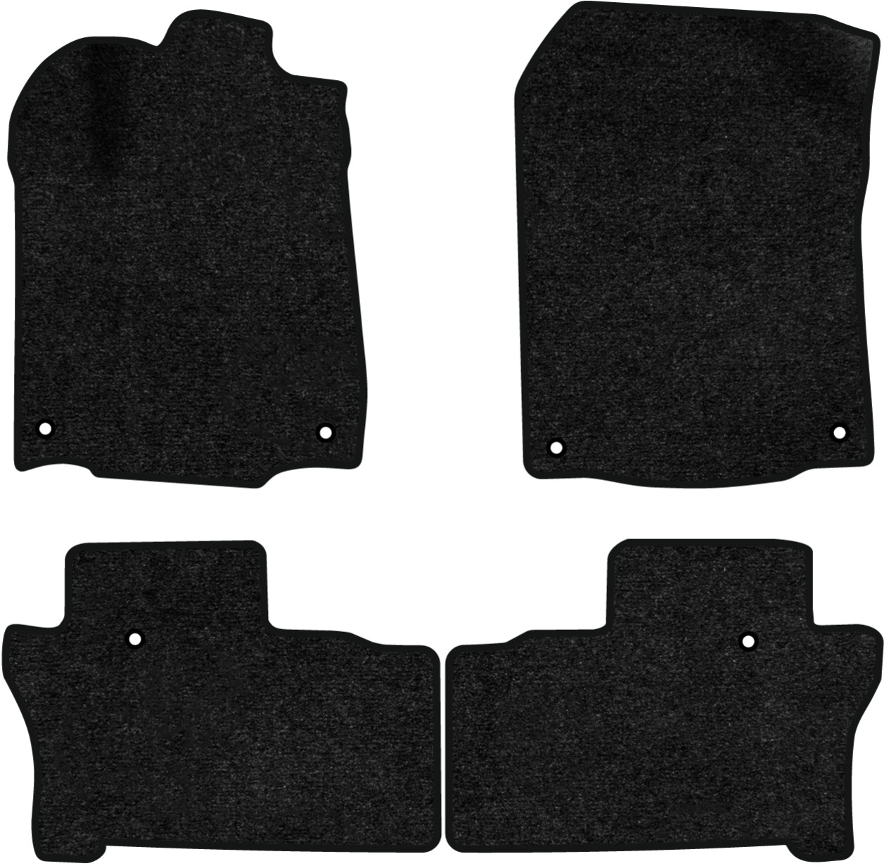Коврики ворсовые в салон авто EVAtech Standard для Honda Pilot Elite 8 seats 2015-2022 3 поколение SUV USA черный кант HA13337PDC4TL6VEB - Фото 1