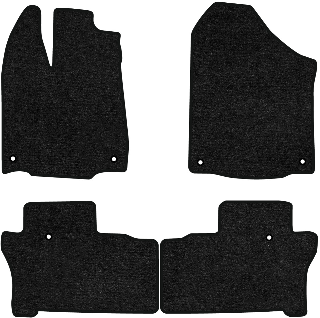 Коврики ворсовые в салон авто EVAtech Standard для Honda Pilot Elite 8 seats 2015-2022 3 поколение SUV USA черный кант HA13337PVC4TL6VEB - Фото 1