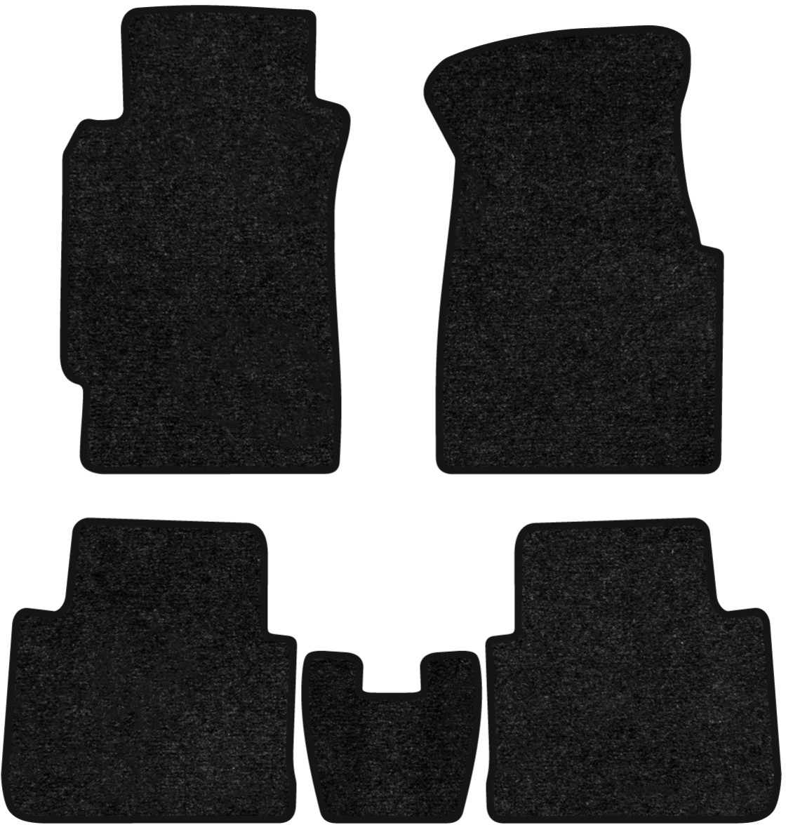 Коврики ворсовые в салон авто EVAtech Standard для Honda Civic 1991-1995 5 поколение Coupe USA черный кант HA1464CB5VEB - Фото 1