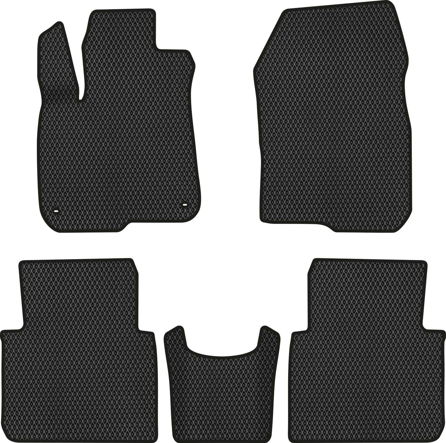 EVA коврики в салон авто EVAtech для CR-V (RW) Restyling 5 seats Honda 2020-2022 5 поколение SUV USA HA1469C5TL2RBB - Фото 1