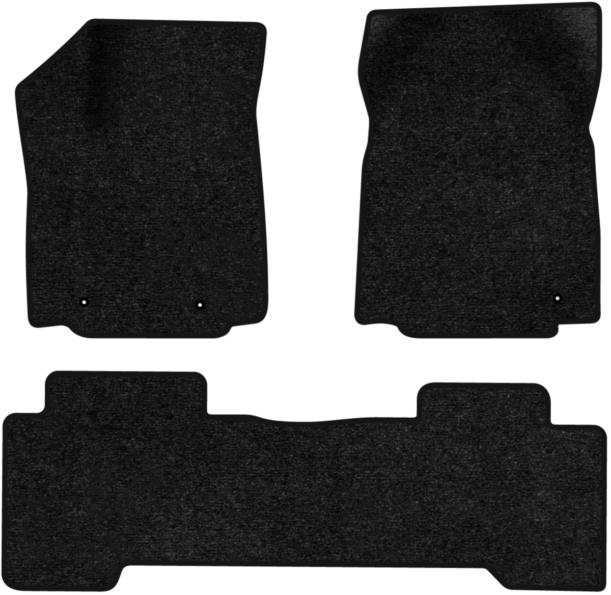 Коврики ворсовые в салон авто EVAtech Standard для Honda Pilot 2002-2008 1 поколение SUV USA черный кант HA22195ZD3LA3VEB - Фото 1