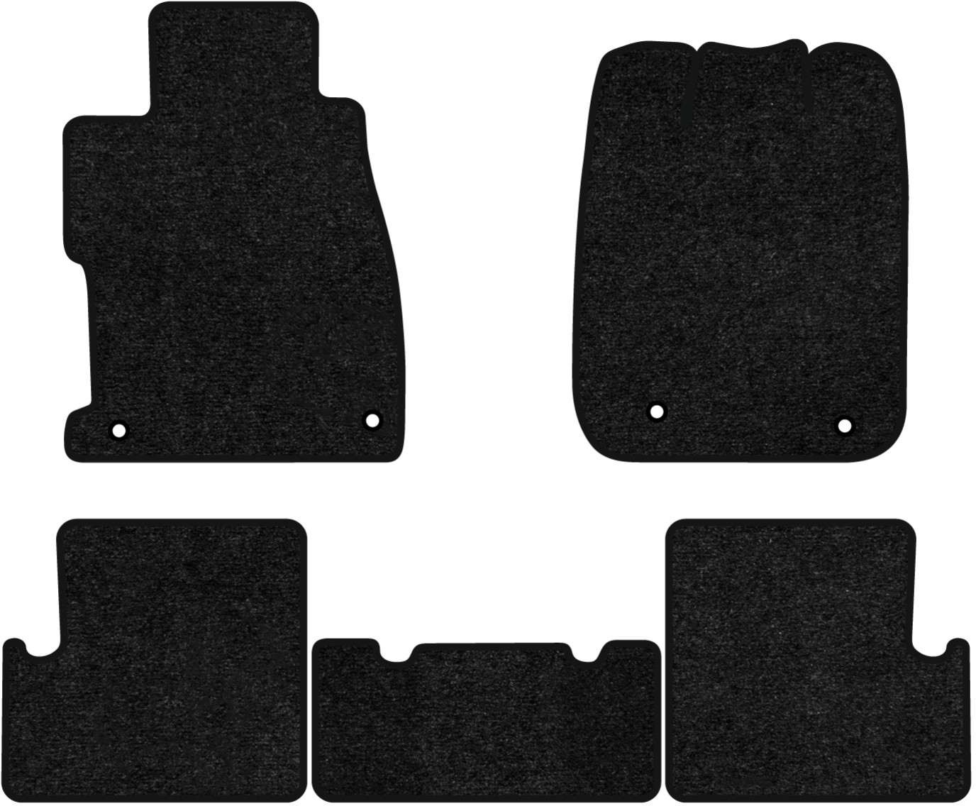 Коврики ворсовые в салон авто EVAtech Standard для Honda Civic (FB) 2011-2015 9 поколение Coupe USA черный кант HA43102CB5HA4VEB - Фото 1