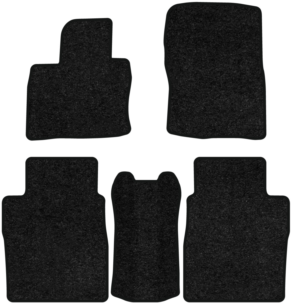 Коврики ворсовые в салон авто EVAtech Standard для Honda Civic (FN) 3-doors AT 2005-2012 8 поколение Htb EU черный кант HA44123CB5VEB - Фото 1