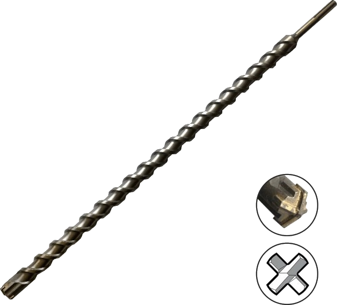 Бур Haisser SDS-Max Industrial - 45x1000 мм - Фото 1