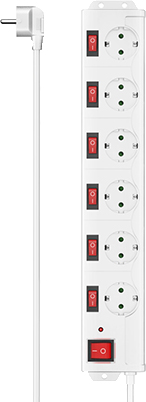 Купить Сетевой фильтр Hama 6 р 1.4 м White (00223159) - Фото 1 Сетевой фильтр Hama 6 р 1.4 м White (00223159) - Фото 1