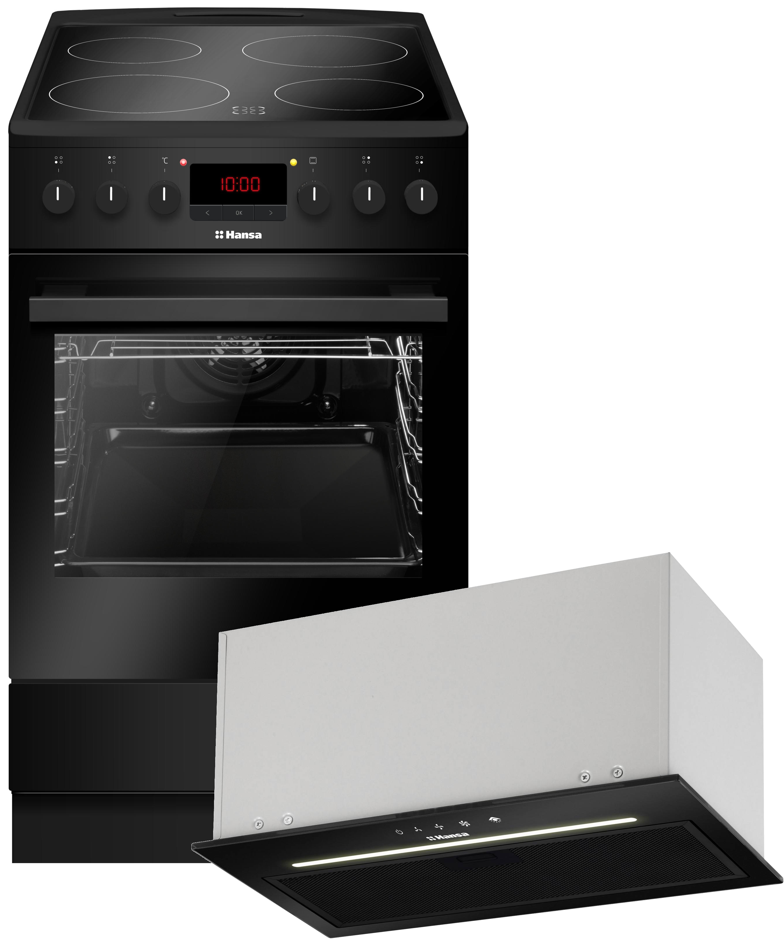 Комплект техніки Hansa Плита електрична + Витяжка вбудована Hansa FCCM58209H + OMP4251BGH
