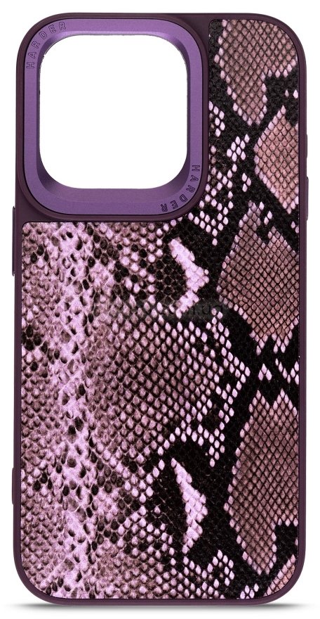 Чехол для смартфона Harder Genuine Snake for Apple iPhone 14 Pro Dark Purple (ARM76788) - Фото 1