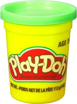 Расходники Hasbro Play-Doh пластилин в баночке  112 г. зеленый (B6756_B7411) - Фото 1