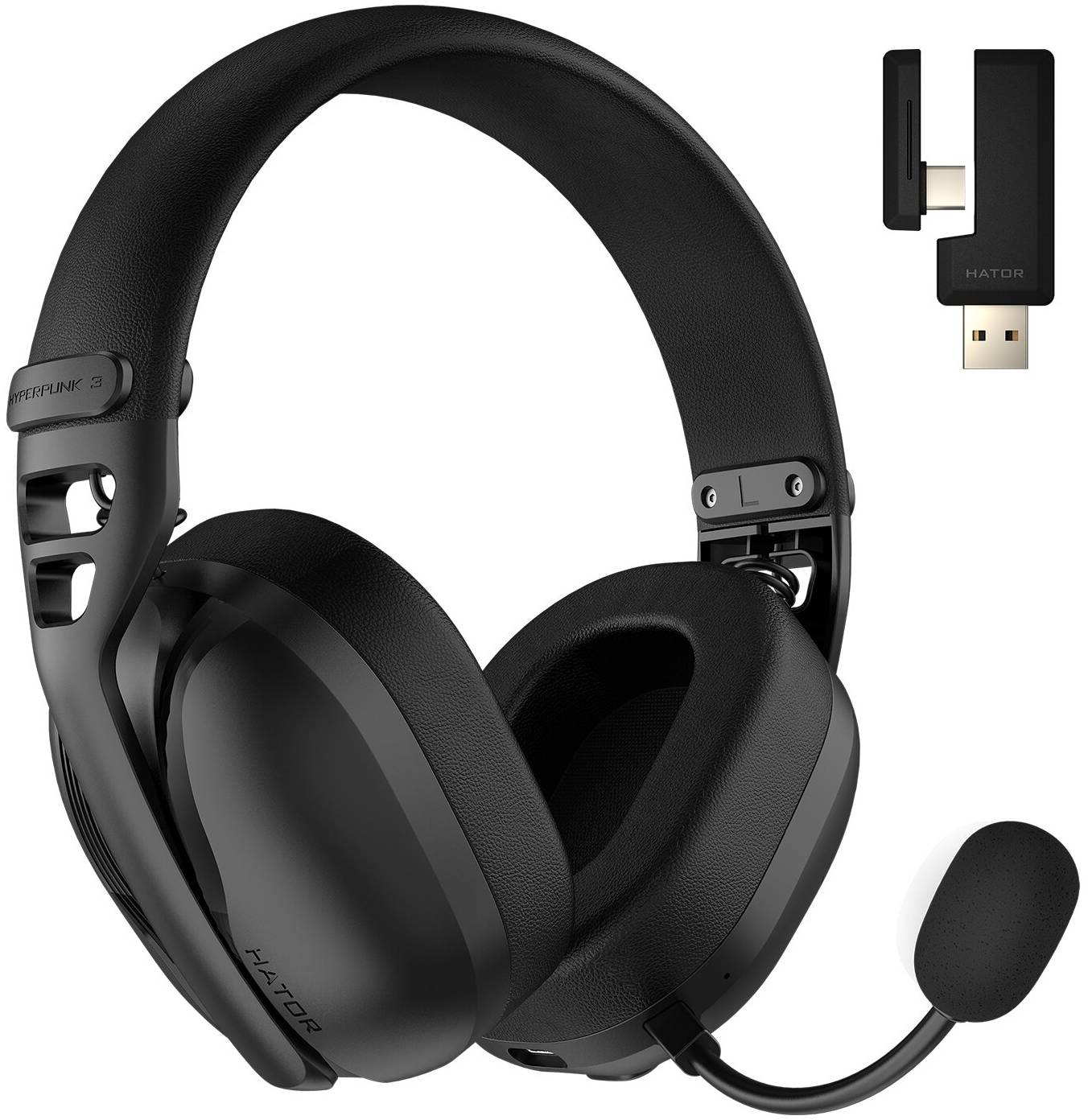 Гарнітура бездротова ігрова Hator Hyperpunk 3 Wireless Black (ESH15)