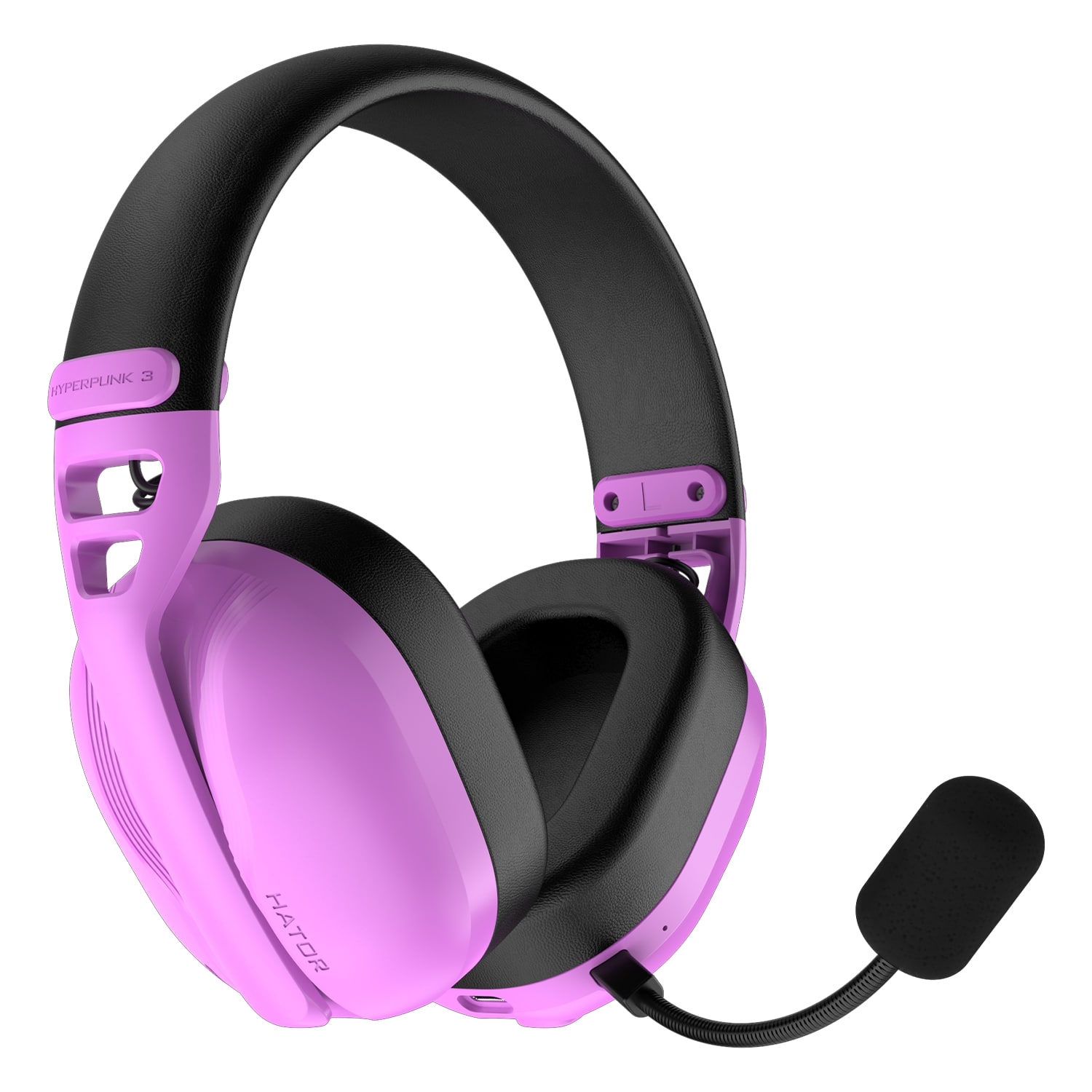 Гарнитура беспроводная игровая Hator HYPERPUNK 3 Hi-Res Violet (ESH19) - Фото 1