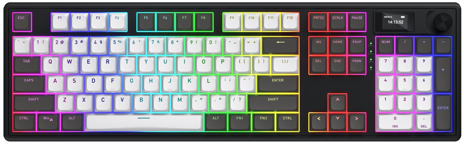 Клавіатура бездротова ігрова Hator Skyfall 100 PRO wireless Grey/Black (HTK4100) - Фото 1