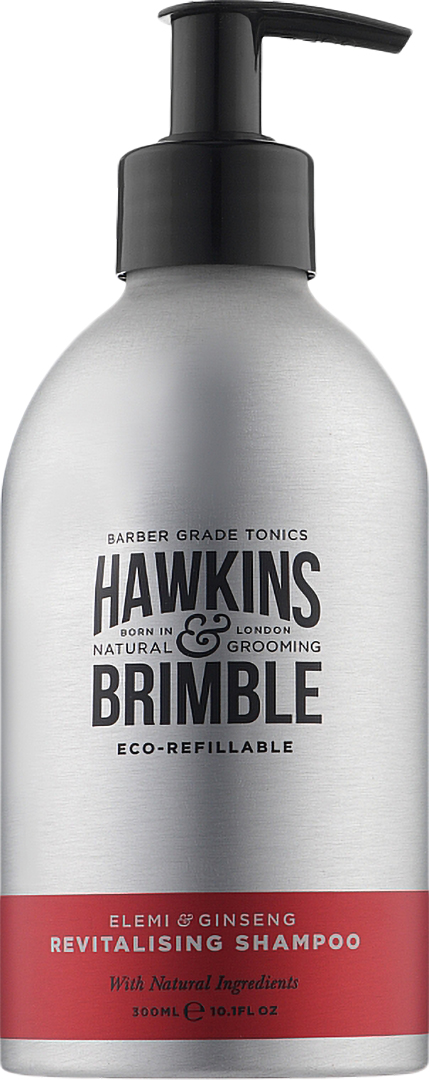 Шампунь мужской Hawkins&Brimble Revitalising Shampoo Eco-Refillable 300 мл (5060495673320) - Фото 1
