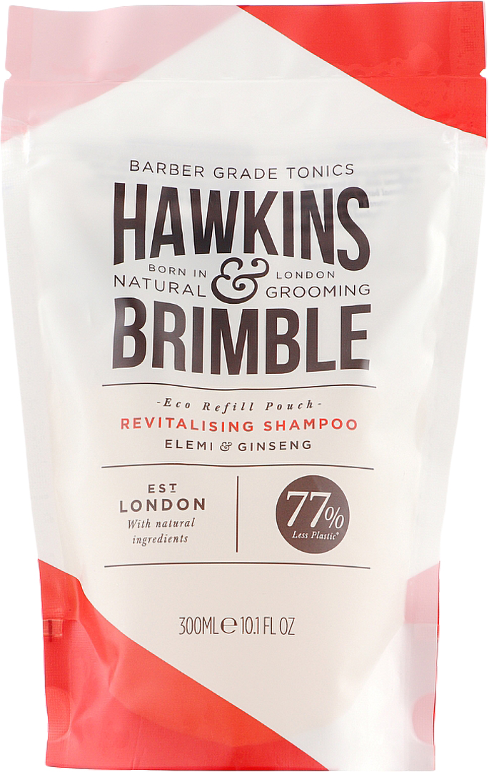 Шампунь мужской Hawkins&Brimble Revitalising Shampoo Pouch 300 мл (5060495673382) - Фото 1