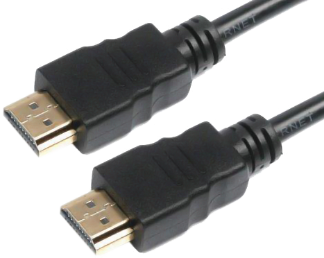 Кабель HDMI Maxxter HDMI-HDMI M/M v1.4 1m Black (VB-HDMI4-1M) - Фото 1