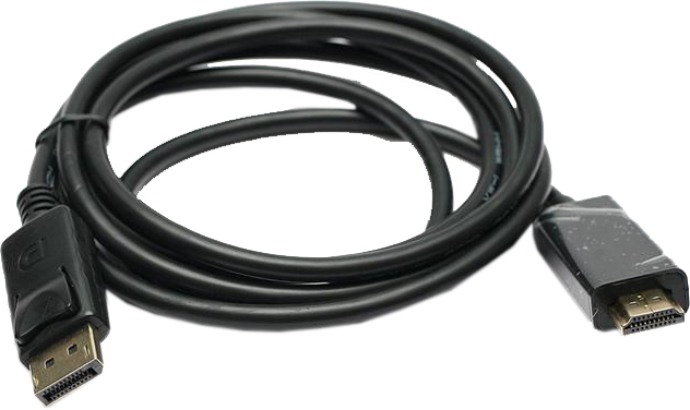 Кабель HDMI PowerPlant DisplayPort-HDMI 1.8m Black (KD00AS1237) - Фото 1