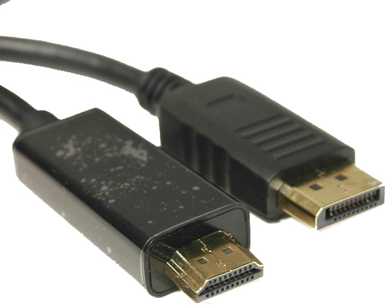 Кабель HDMI PowerPlant DisplayPort-HDMI v1.4 1.8m Black (KD00AS1278) - Фото 1