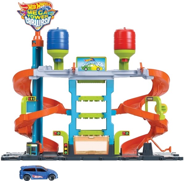 Игровой набор Hot Wheels "Автомойка: Мегавежа" (HDP05) - Фото 1