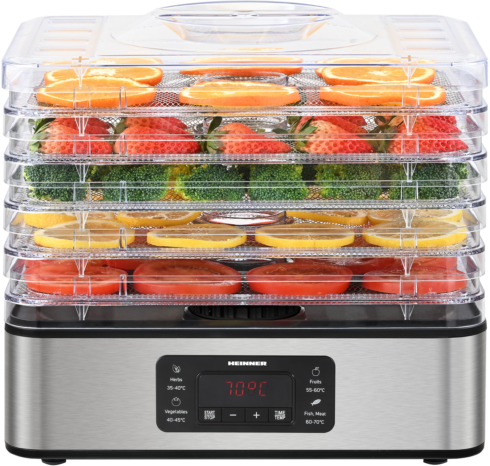 Сушилка для фруктов и овощей Heinner HFD-K400SS - Фото 1