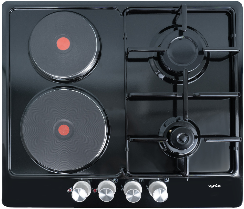Варочная панель комбинированная Ventolux HG622 B2 S (BK) - Фото 1