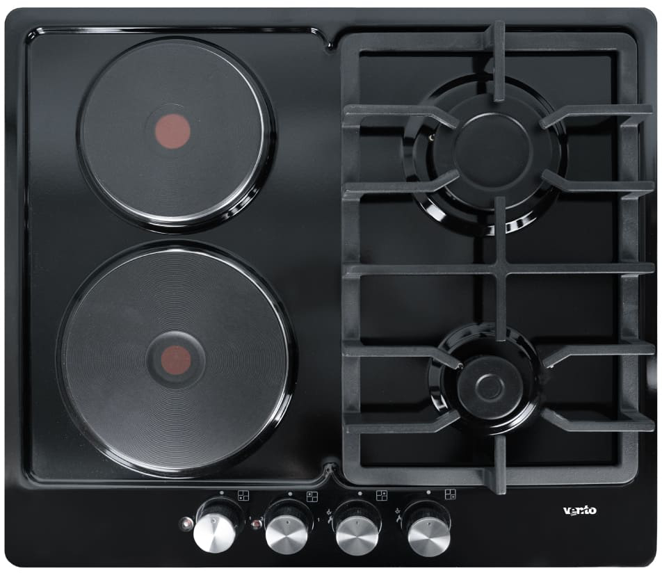 Варочная панель комбинированная Ventolux HG622 B3 S (BK) - Фото 1