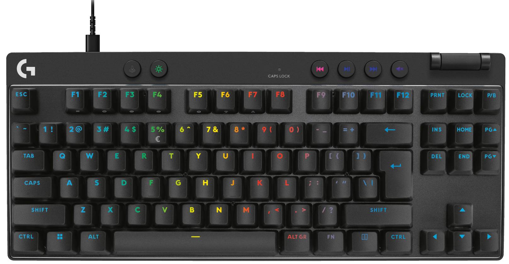 Клавиатура проводная игровая Logitech G PRO X TKL RAPID Black LINEAR (920-013233) - Фото 1