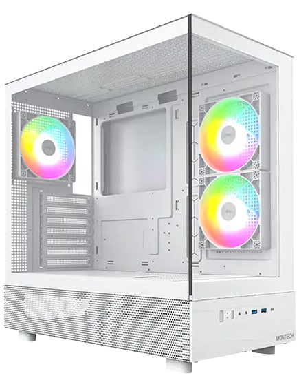 Корпус Montech ATX W/O PSU WHITE XR (W) - Фото 1